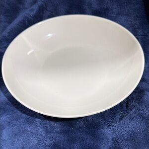 Classic White Ceramic Shallow bowl
